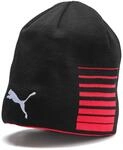 PUMA Unisex Liga Reversible Beanie M&uuml;tze, Puma Red-Puma Black, Einheitsgr&ouml;&szlig;e EU