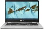 ASUS Chromebook C424, 14" HD Anti-Glare Display, Intel Celeron N4020, Intel UHD