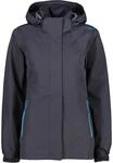 CMP - Damenjacke mit Rei&szlig;verschluss und atmungsaktiver Kapuze, Anthrazit, XL