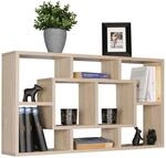 Wohnling Wandregal Paola 85x16x47,5 cm MDF Sonoma, H&auml;ngeregal | Wandboard
