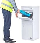 SMART PARCEL BOX Paketbox drau&szlig;en, Standbriefkasten mit Paketfach, Paketbriefkasten