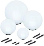 Esotec Solarkugel f&uuml;r den Garten, 4er Set, 7 Farben, multicolor, Bodenleuchten,