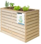WESTMANN Hochbeet Fichte L | 130x70x90 cm Natur | Kr&auml;uterbeet f&uuml;r den...