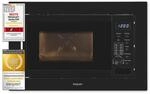 Exquisit Einbaumikrowelle mit Grill, 800 W, 20 L, Schwarz