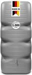 GARANTIA CUBUS Regentonne 1000 Liter Betongrau &ndash; Regenfass/Wassertank f&uuml;r Garten