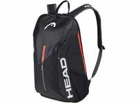 HEAD Tour Team Backpack Tennistasche, schwarz/orange, Einheitsgröße