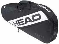 HEAD Unisex – Erwachsene Elite Tennistasche, schwarz/weiß, 9R