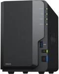 Synology DS223 2-Bay Diskstation NAS (Realtek RTD1619B Quad-Core 2GB Ram 1xRJ-45 1GbE