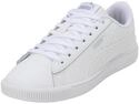 PUMA Vikky v3 Lthr, Damen Sneaker, Wei&szlig; Wei&szlig; Silber, 41 EU