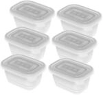 Rotho Freeze 6er-Set Gefrierboxen 0.25l mit Deckel, Kunststoff (PP) BPA-frei,