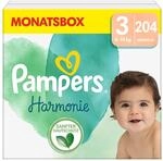Pampers Baby Windeln Gr&ouml;&szlig;e 3 (6-10 kg) Harmonie, MONATSBOX, Sanfter Hautschutz Und