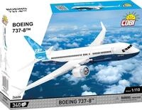 COBI Boeing 737-8&trade;, Ma&szlig;stab 1:110, 340 Teile, Flugzeugmodell | Bedruckt (Pad