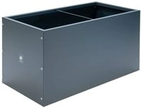 herstera Garden Metall Pflanzk&uuml;bel Cube | Anthrazit | 100x50x50 cm