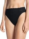 CALIDA Iconics Jazzpant Damen, aus 100% Baumwolle, Spitze am Beinausschnitt schwarz