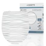 SCH&Uuml;TTE WC-Sitz WAVE mit Absenkautomatik und Schnellverschluss aus Duroplast,