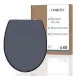 SCH&Uuml;TTE WC-Sitz ANTHRAZIT mit Absenkautomatik und Schnellverschluss aus Duroplast,
