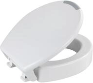 WENKO WC Sitz mit 8 cm Sitzerh&ouml;hung, belastbar bis 300 kg, Toilettendeckel mit