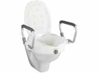 WENKO WC-Sitz Erhöhung mit Stützgriffen Secura - Toilettensitzerhöhung,