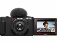 Sony Vlog Kamera ZV-1F | Digitalkamera (Klapp- und drehbares Display, 4K Video, Slow-