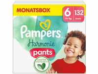 Pampers Harmonie Windeln Pants Baby, Größe 6 (15kg+), Monatsbox, sanfter Hautschutz
