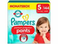 Pampers Baby Windeln Pants Größe 5 (12-17kg) Premium Protection, Junior mit Stop-