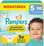 Pampers Premium Protection Gr&ouml;&szlig;e 5, 152 Windeln, 11kg-16kg, unser Nr. 1 Haut- und