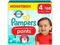 Pampers Baby Windeln Pants Größe 4 (9-15kg) Premium Protection, Maxi mit Stop- und