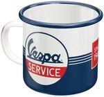 Nostalgic-Art Retro Emaille-Tasse, 360 ml, Vespa &ndash; Service &ndash; Geschenk-Idee f&uuml;r