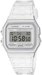 Casio Damen Digital Quarz Uhr mit Resin Armband F-91WS-7EF, Transparent