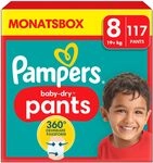 Pampers Baby-Dry Pants Größe 8, 117 Windeln, 17kg+ Pampers Baby-Dry Pants Größe 8, 117 Windeln, 17kg+