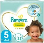 Pampers Baby Windeln Gr&ouml;&szlig;e 5 (11-16kg), Premium Protection, 22 St&uuml;ck