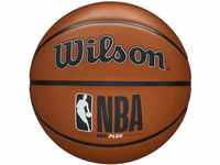 Wilson Basketball NBA DRV PLUS, Outdoor, Gummi, Größe: 6, Braun