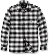 Carhartt Herren Workwear Relaxed Fit Midweight Flannel L/S Plaid Shirt, Malt, S