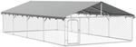 vidaXL Outdoor Hundezwinger Dach 600x300x150cm Hundek&auml;fig Hundehaus Hundeh&uuml;tte