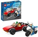 LEGO 60392 City Polizei Verfolgungsjagd mit Polizei-Motorrad Set,...