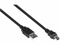 Good Connections Anschlusskabel USB 2.0 Stecker A an Stecker Mini B 5-pin - Folien-