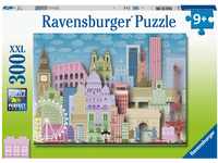 Ravensburger Kinderpuzzle - 13355 Buntes Europa - 300 Teile Puzzle für Kinder ab 9