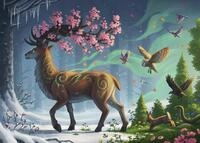 Ravensburger Puzzle 17385 Der Hirsch als Fr&uuml;hlingsbote - 1000 Teile Puzzle f&uuml;r