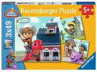 Ravensburger Kinderpuzzle 05589 - Jon, Min und Miguel - 3x49 Teile Dino Ranch Puzzle