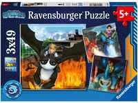Ravensburger Kinderpuzzle 05688 - Dragons: Die 9 Welten - 3x49 Teile Dragons Puzzle