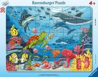 Ravensburger Kinderpuzzle - Unten im Meer - 30-48 Teile Rahmenpuzzle f&uuml;r Kinder ab 4