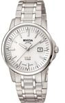 Boccia Solaruhr f&uuml;r Herren 39mm Titan mit Saphirglas grau, Silber