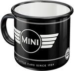Nostalgic-Art Retro Emaille-Tasse, 360 ml, Mini &ndash; Logo Black