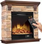 KESSER&reg; Elektrokamin Standkamin - Kamin elektrisch mit LED 3D-Flammeneffekt,...