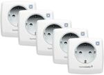 Homematic IP Smart Home 5er-Set Schaltsteckdose HmIP-PS-2