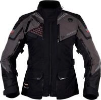 Modeka Panamericana 2 Damen Motorrad Textiljacke, schwarz/dunkelgrau, 38