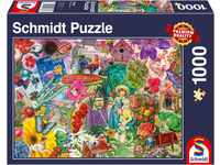Schmidt Spiele 57383 Happy Gardening, 1000 Teile Puzzle, Mehrfarbig