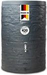 GARANTIA Muro Regentonne 420 Liter Graphite Grey - Wassertank, Regenfass, Tonne mit