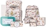 SCHOOL-MOOD Rebel Nordic Collection Schulranzen-Set 8-teilig Leopard