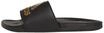 adidas Unisex Adilette Comfort Slides, Core Black/Gold Metallic/Core Black, 38 EU